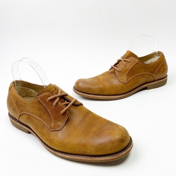 Ugg Mens Hixson Tan Leather Derby Shoe 